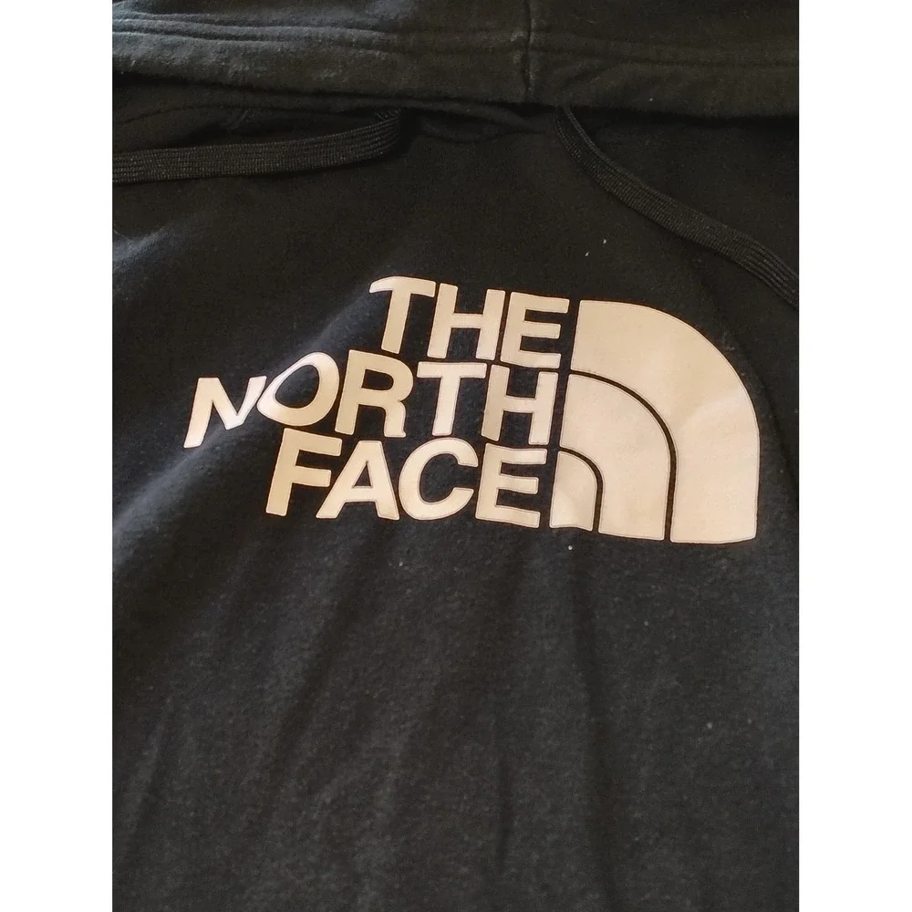 The North Face Mens Half Dome‎ Logo Pullover Hoodie Black Sweatshirt Size Large